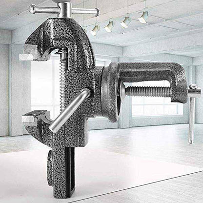 🔧 50% OFF NOW! 🛠️ Mini Bench Vice – Heavy-Duty Cast Iron, 360° Rotation & Clamp-On – For Workshops, Garages & DIY 💪