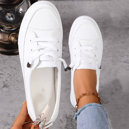 👟 LIMITED-TIME 50% OFF! ✨ Women's Casual PU Leather Shoes – Non-Slip, Lightweight, All-Day Comfort 🌟