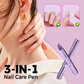 💅 BUY 1 GET 1 FREE! ✨ 3-IN-1 NAIL CARE PEN - Cuticle Repair & Nail Polishing, Portable Design for On-the-Go Use, 2025 Upgraded Version 🌟🛍️