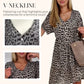 💖Women's Casual V-Neck Short Sleeve Dress