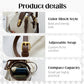 👜 LIMITED-TIME 50% OFF! ✨ Color-Blocked Shoulder Bag – PU Leather, Multiple Carrying Options, Metal Hardware ✨