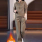 Women's Casual 2-Piece Set: Sweatshirt with Half Zip and Pants