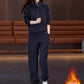 Women's Casual 2-Piece Set: Sweatshirt with Half Zip and Pants