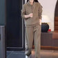 Women's Casual 2-Piece Set: Sweatshirt with Half Zip and Pants