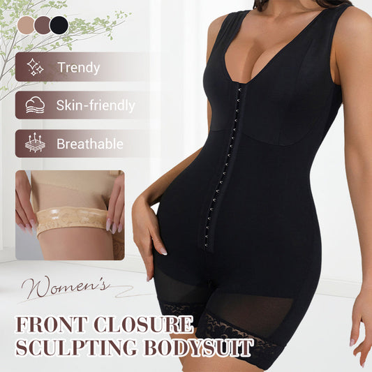💗LAST DAY SALE 50% OFF⚡50K+ SOLD💕Women's Front Closure Sculpting Bodysuit