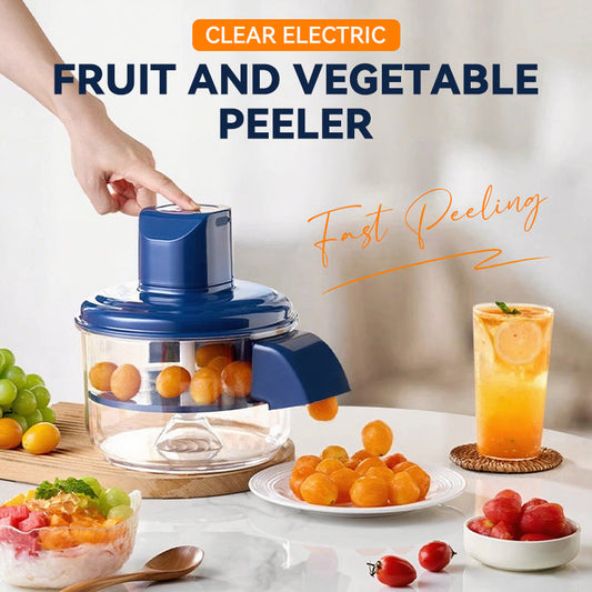 🎉 2026 Sale — Over 16,000 Sold! 💞 Transparent Electric Fruit and Vegetable Peeler – Effortless Peeling 🌸