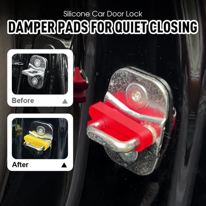 🚗 BUY 3 GET 5! ✨ Silicone Car Door Lock Damper Pads - Noise-Reducing Sealing with Self-Adhesive Design for Soft & Quiet Closing 🔇🧤