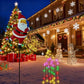 🎄 LIMITED-TIME 50% OFF! ✨ Solar Christmas Santa Decor Lights – Auto On Dusk, Weatherproof, Garden Stake Light ❤️