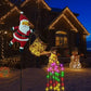 🎄 LIMITED-TIME 50% OFF! ✨ Solar Christmas Santa Decor Lights – Auto On Dusk, Weatherproof, Garden Stake Light ❤️