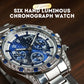 🎁TINAIBIN Twelve Zodiac Signs & Starry Sky Diamond Automatic Skeleton Men's Watch