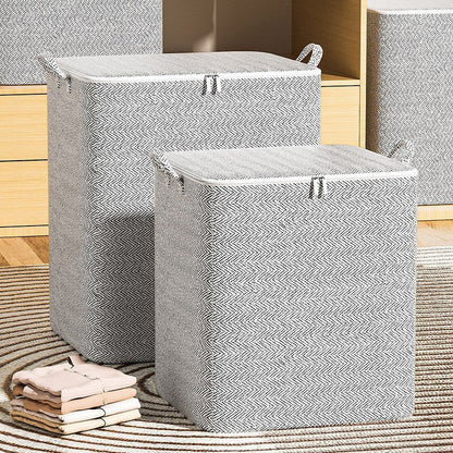 🔔NEW YEAR SALE 50% OFF🔥Extra-Large Storage Organizer Box With Lid - Versatile For Clothes, Blankets & Bedding