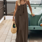🏖️Last day sale 50% OFF💕20K+ SOLD!⚡Women's Casual Backless Spaghetti Strap Maxi Dress
