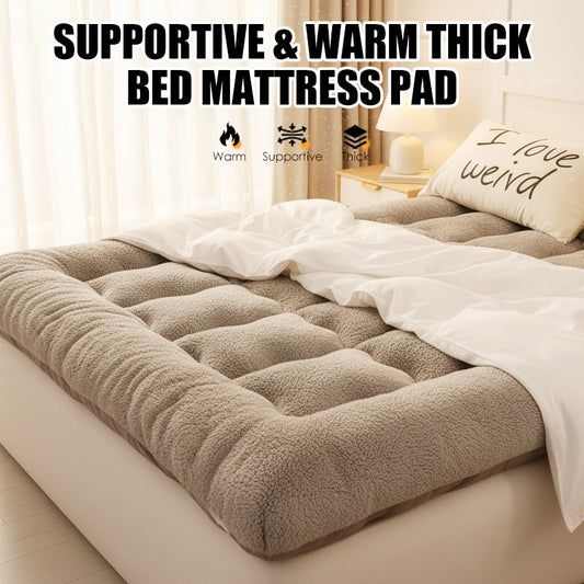 📢📢50%  OFF !! ⏰Supportive & Warm Thick Bed Mattress Pad