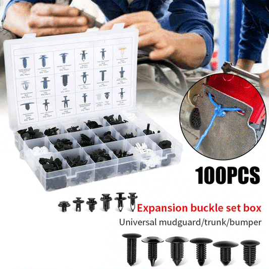 ⚙️ BUY 3 GET 1 FREE! 🛠️ 100pcs Universal Expansion Screw Clips Set – Multi-Size, Strong Grip & Easy Installation 📦