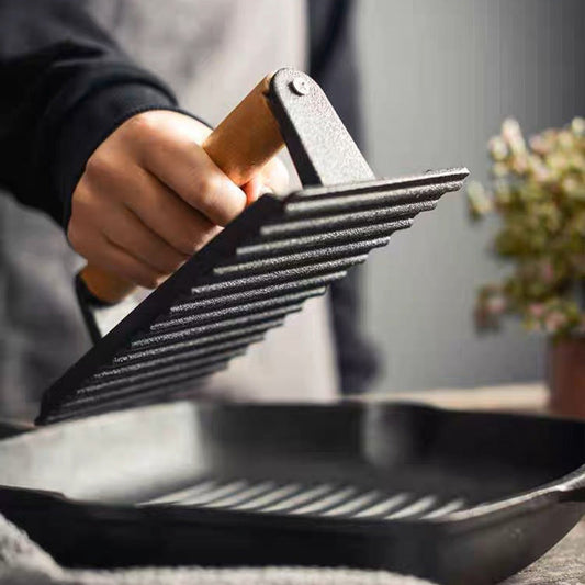 🍔 LIMITED‑TIME 50% OFF! ✨ Cast Iron Steak & Burger Press – Even Heat, Safe Grip, Grill‑Mark Ready 🔥