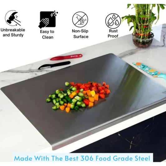 🎉 2026 Sale — Over 42,000 Sold! 💞 304 Stainless Steel Cutting Board