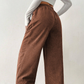 ✨💖 Retro-Chic Vibe | High-Waist Corduroy Trousers | Textured & Relaxed Fit 🕶️