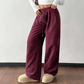 ✨💖 Retro-Chic Vibe | High-Waist Corduroy Trousers | Textured & Relaxed Fit 🕶️