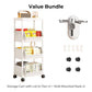 ⏳Limited-time 50% off⏰Multi-Tier Rolling Storage Cart for Narrow Spaces – Space-Saving Design, Smooth Rolling Wheels, Easy Assembly & Sturdy 🗄️
