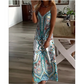 💥LAST DAY SALE 60% OFF🎁Women’s Retro Print V-Neck Sleeveless Maxi Dress