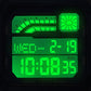 Unisex-Digitaluhr mit quadratischem Display und Leuchtanzeige