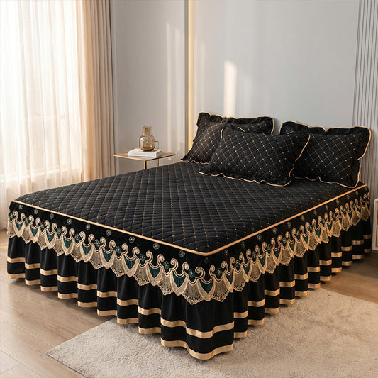 📢📢2026 NEW PRODUCT – 60% OFF✨Ruffled bed sheet + duvet cover + pillowcase💓🛏️ Captures the elegance and comfort of the moment