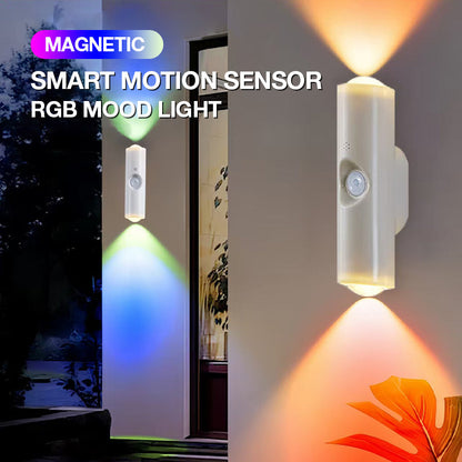 💡 LIMITED-TIME 50% OFF! 🎨 Magnetic RGB Motion Sensor Light – Auto On, Rechargeable, Ambient ✨