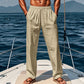 👖 LIMITED-TIME 50% OFF! ✨ Men's Breathable Linen Trousers – Loose Fit, Drawstring Waist, Functional Pockets 🌿