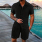 💎 50% OFF! 💎 Men’s 2-Piece Loose Shirt & Shorts Set – Breathable, Relaxed Fit & Effortless Summer Style 👕🩳