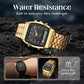 ⌚ LIMITED-TIME 50% OFF! 💥 Retro Style Square Face Multifunction Watch – Dual Display, Zinc Alloy, Stainless Steel ✨