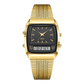 ⌚ LIMITED-TIME 50% OFF! 💥 Retro Style Square Face Multifunction Watch – Dual Display, Zinc Alloy, Stainless Steel ✨