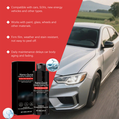 🚗 LIMITED-TIME 50% OFF! 💥 Quick-Effect High-Gloss Car Detailing Spray – Nano-Ceramic, Hydrophobic, Easy Apply ✨