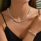 💎 65% OFF NOW! ✨ Adjustable Rhinestone Leaf Link Necklace & Bracelet Set – Elegant Design, Sparkling Crystals & Perfect Gift 🍃