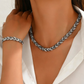 💎 65% OFF NOW! ✨ Adjustable Rhinestone Leaf Link Necklace & Bracelet Set – Elegant Design, Sparkling Crystals & Perfect Gift 🍃