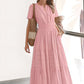 👗 LIMITED-TIME 50% OFF! 💥 Women's Summer 2026 Casual Maxi Dress – Smocked Waist, V-Neck, Pockets, Boho ✨