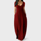 💃Spring Sale 50% OFF⏳Women's Round Neck Short Sleeve Casual Soft Fabric Long Dress