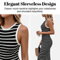 👗 60% OFF NOW! ✨ Sleeveless Striped Ribbed Knit Dress – Figure-Hugging, Comfortable & Perfect for Summer & Casual Wear 🌸