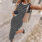👗 60% OFF NOW! ✨ Sleeveless Striped Ribbed Knit Dress – Figure-Hugging, Comfortable & Perfect for Summer & Casual Wear 🌸