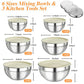 🎉 2026 Sale — Over 48,000 Sold! 🥣 6 Stainless Steel Bowls with 3 Graters – Stackable Design 🍽️
