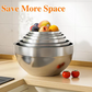 🎉 2026 Sale — Over 48,000 Sold! 🥣 6 Stainless Steel Bowls with 3 Graters – Stackable Design 🍽️