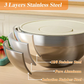 🎉 2026 Sale — Over 48,000 Sold! 🥣 6 Stainless Steel Bowls with 3 Graters – Stackable Design 🍽️