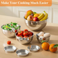 🎉 2026 Sale — Over 48,000 Sold! 🥣 6 Stainless Steel Bowls with 3 Graters – Stackable Design 🍽️