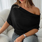 ⏳Limited-time 50% off⏰Women's Asymmetrical Off-Shoulder Batwing Sleeve Top👚