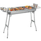 Portable Stainless Steel Charcoal Barbecue Grill – Foldable for Camping, Outdoor & Home Use🏕️🔥