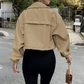 🧥 50% OFF NOW! Women's Casual Cropped Jacket – Lightweight, Elastic Cuffs, Relaxed Fit & Practical Pockets ✨🌸