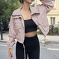 🧥 50% OFF NOW! Women's Casual Cropped Jacket – Lightweight, Elastic Cuffs, Relaxed Fit & Practical Pockets ✨🌸