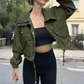 🧥 50% OFF NOW! Women's Casual Cropped Jacket – Lightweight, Elastic Cuffs, Relaxed Fit & Practical Pockets ✨🌸
