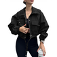 🧥 50% OFF NOW! Women's Casual Cropped Jacket – Lightweight, Elastic Cuffs, Relaxed Fit & Practical Pockets ✨🌸