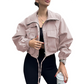 🧥 50% OFF NOW! Women's Casual Cropped Jacket – Lightweight, Elastic Cuffs, Relaxed Fit & Practical Pockets ✨🌸