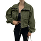 🧥 50% OFF NOW! Women's Casual Cropped Jacket – Lightweight, Elastic Cuffs, Relaxed Fit & Practical Pockets ✨🌸